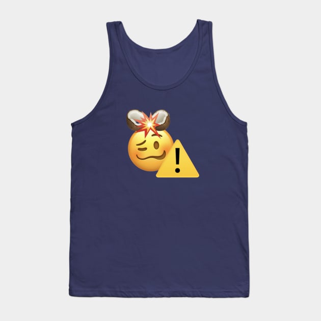 Caution! Falling Coconuts Possible Tank Top by MooseFish Lodge